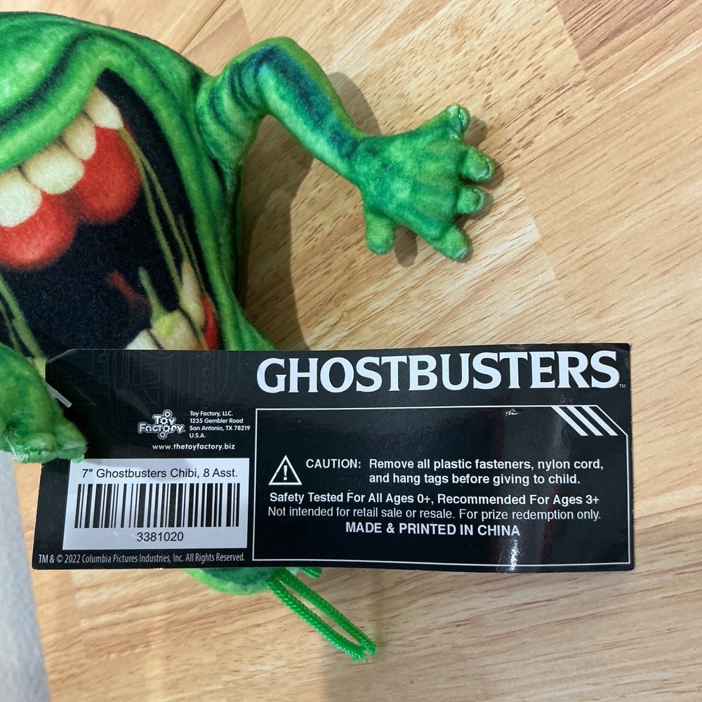 GHOSTBUSTERS Green SLIMER Ghost Monster PLUSH TOY w/ tags 10" Toy Factory - Picture 5 of 7